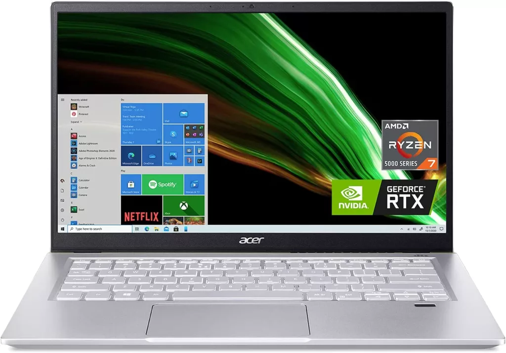 Acer Swift X Creator Laptop image